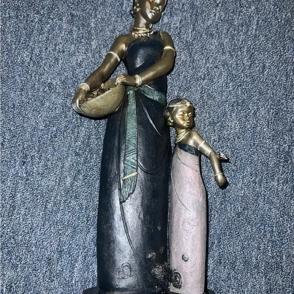 African Mother & Child, 17 1/4